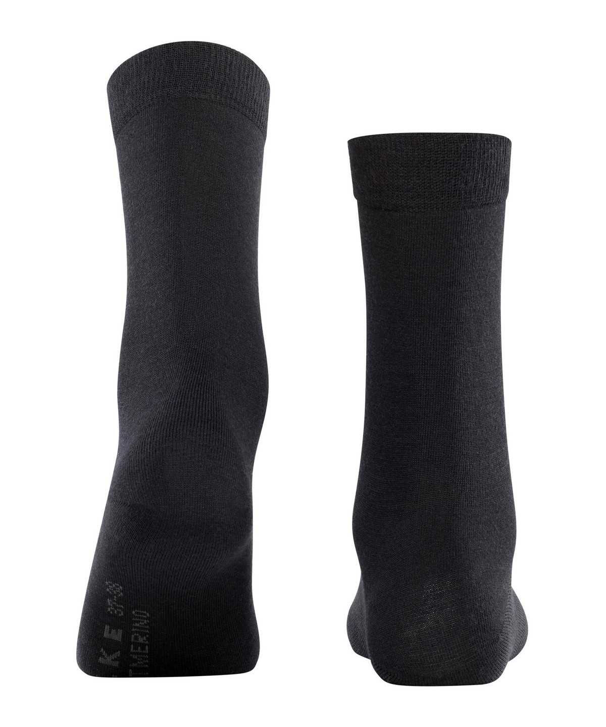 Skarpetki Falke Softmerino Socks Damskie Czarne | IYWOPF-826