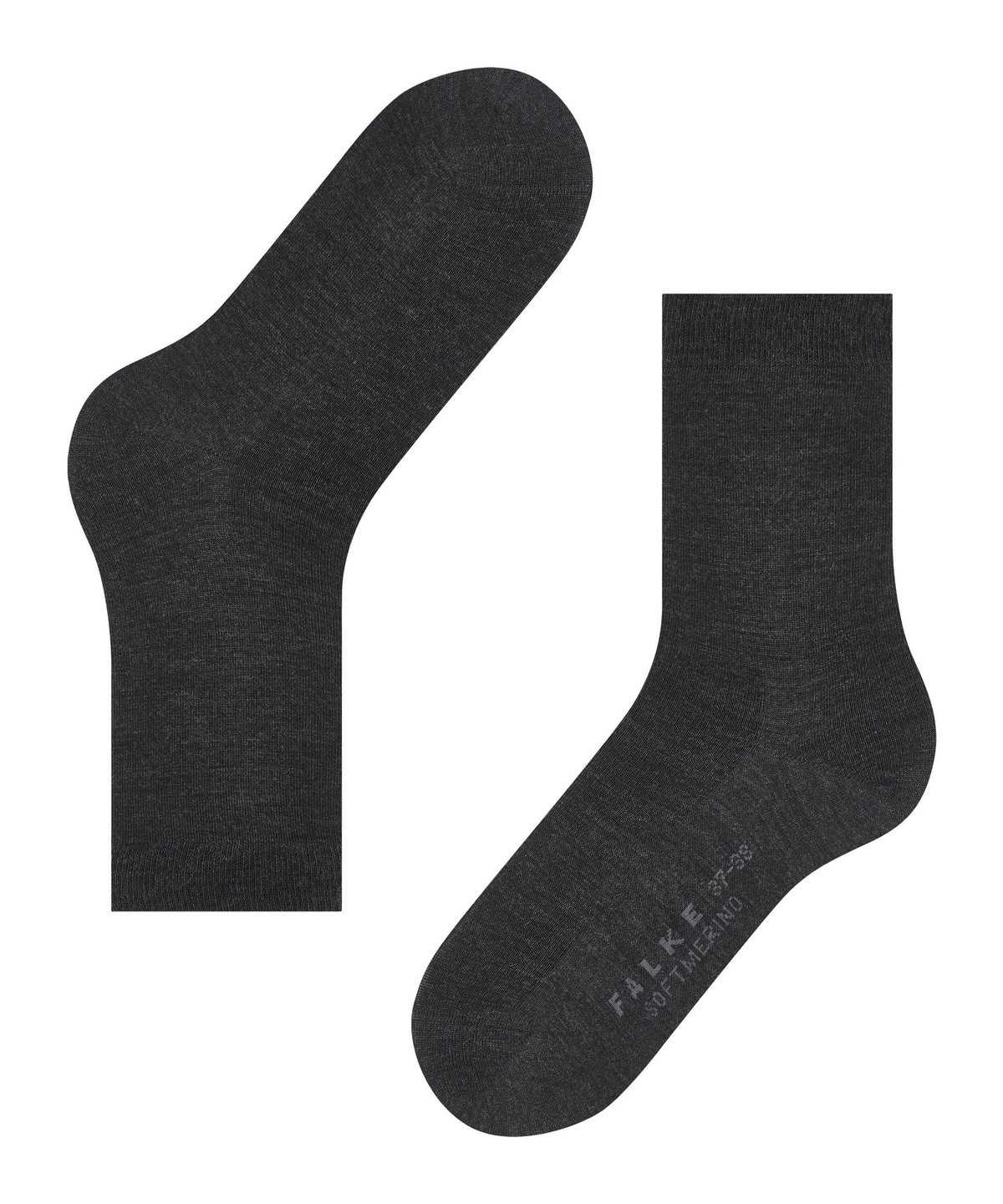 Skarpetki Falke Softmerino Socks Damskie Szare | IKVGFW-705