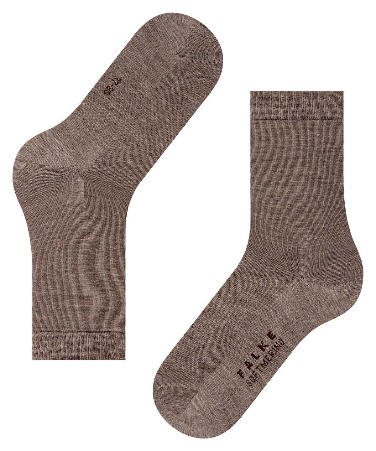 Skarpetki Falke Softmerino Socks Damskie Brązowe | YCQDIF-103