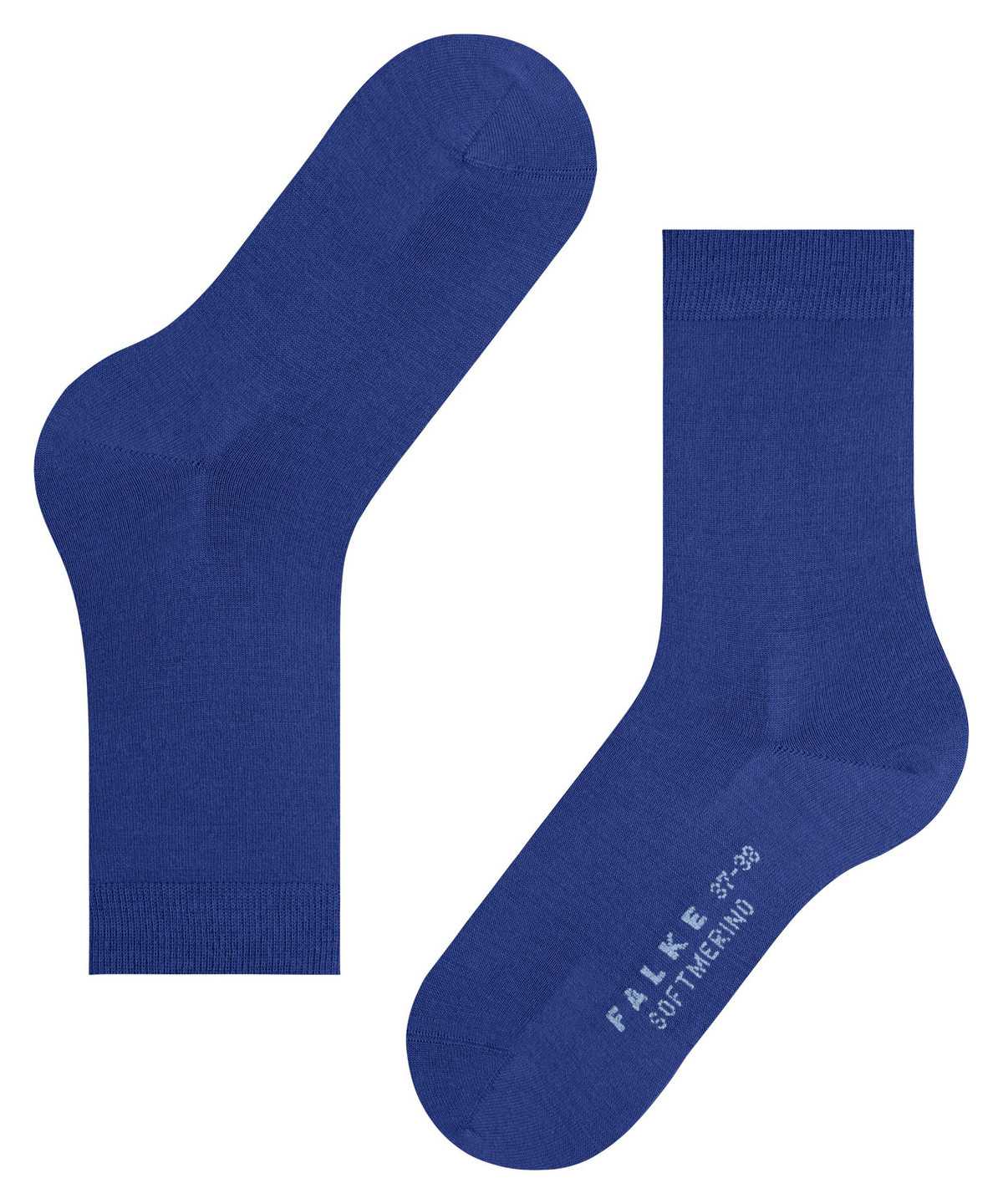 Skarpetki Falke Softmerino Socks Damskie Niebieskie | IYWBFQ-586