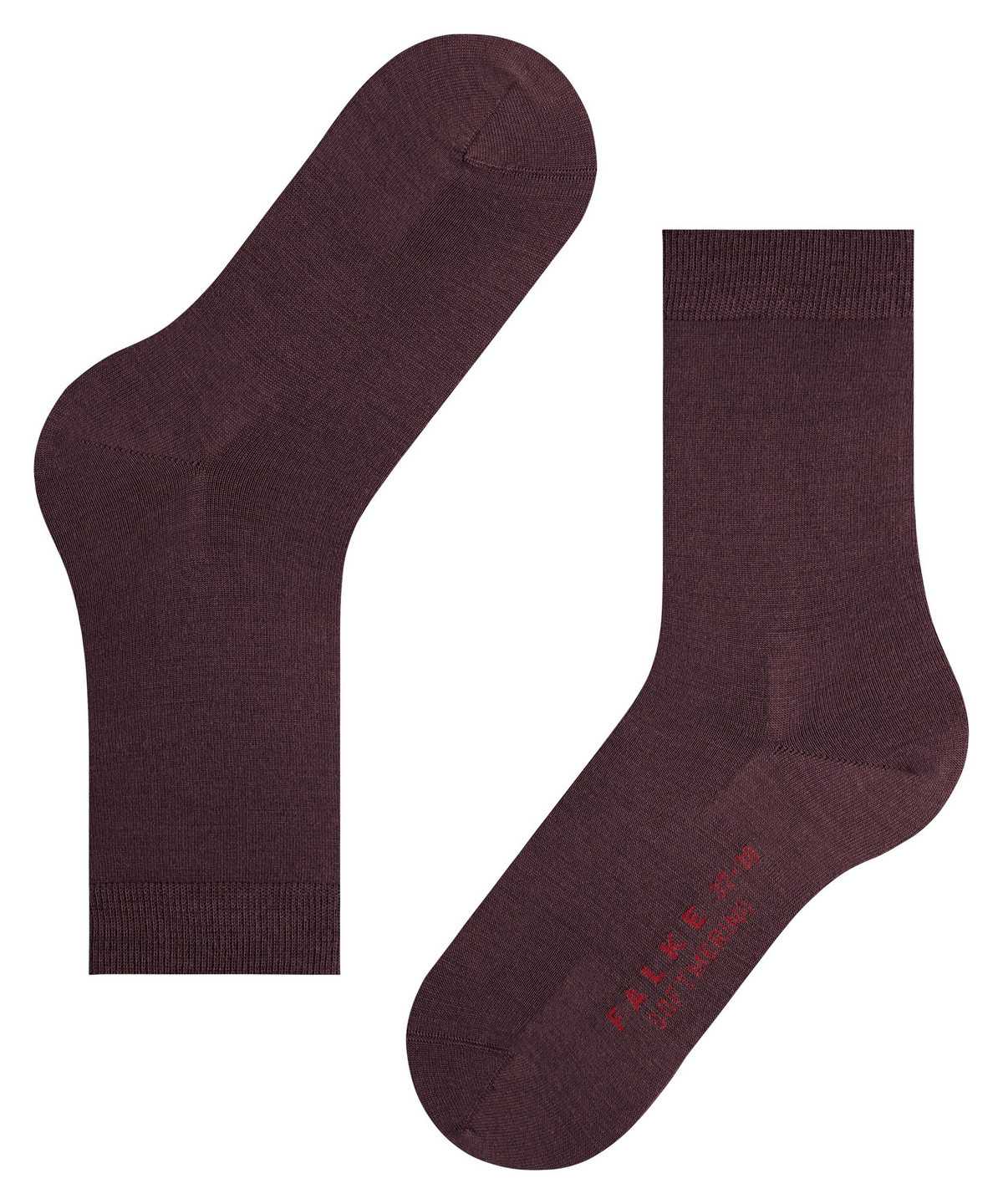 Skarpetki Falke Softmerino Socks Damskie Czerwone | OLMDFA-891