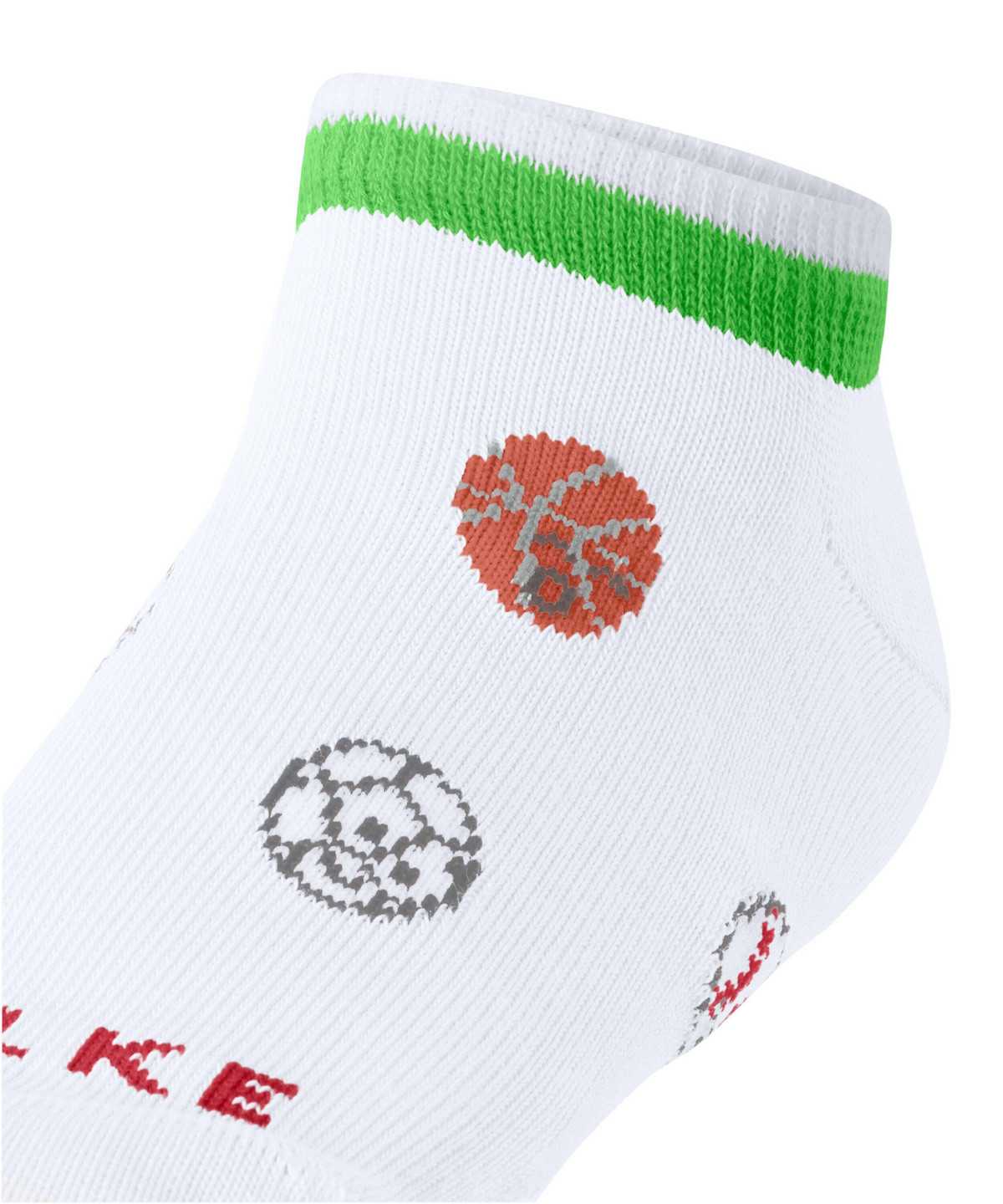 Skarpetki Falke Sporty Balls Sneaker socks Dziecięce Białe | RSVAFW-109