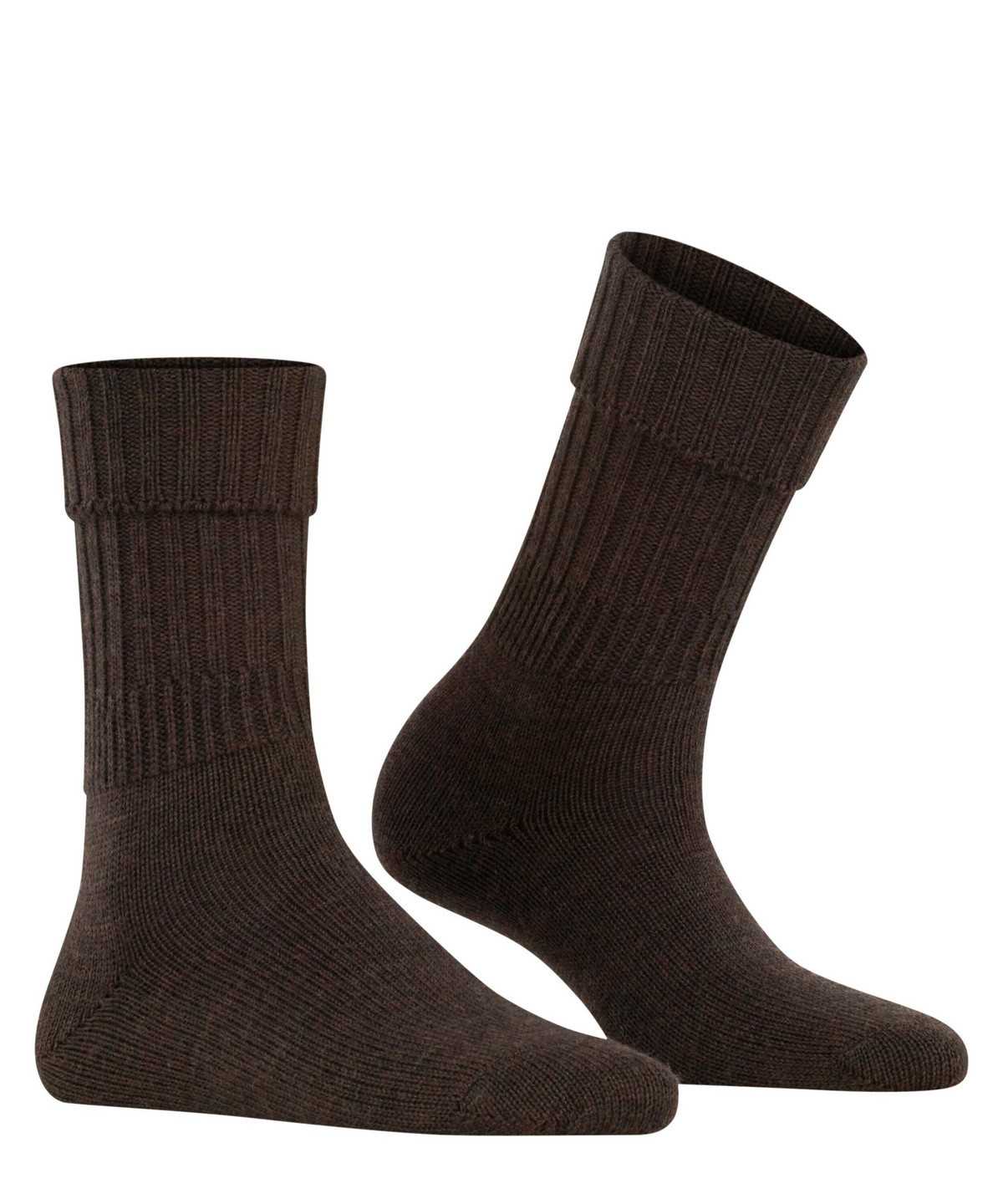 Skarpetki Falke Striggings Rib Boot socks Damskie Brązowe | CWEFAQ-269