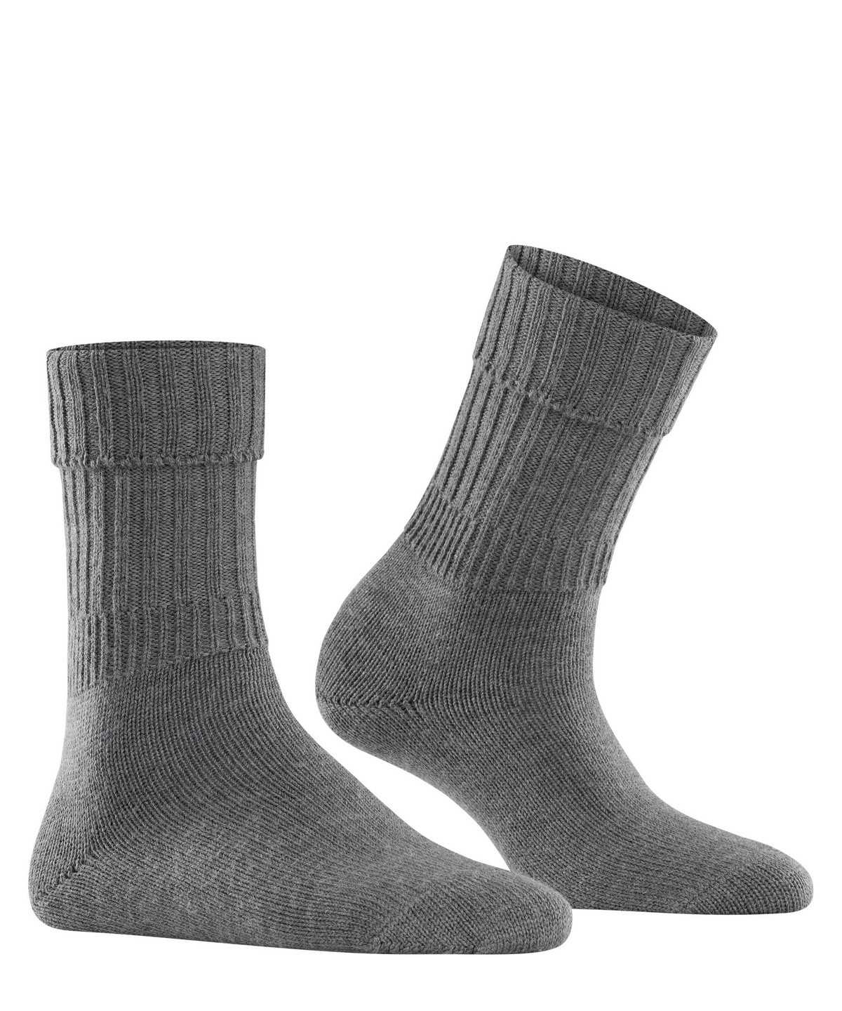 Skarpetki Falke Striggings Rib Boot socks Damskie Szare | AHIMJR-692