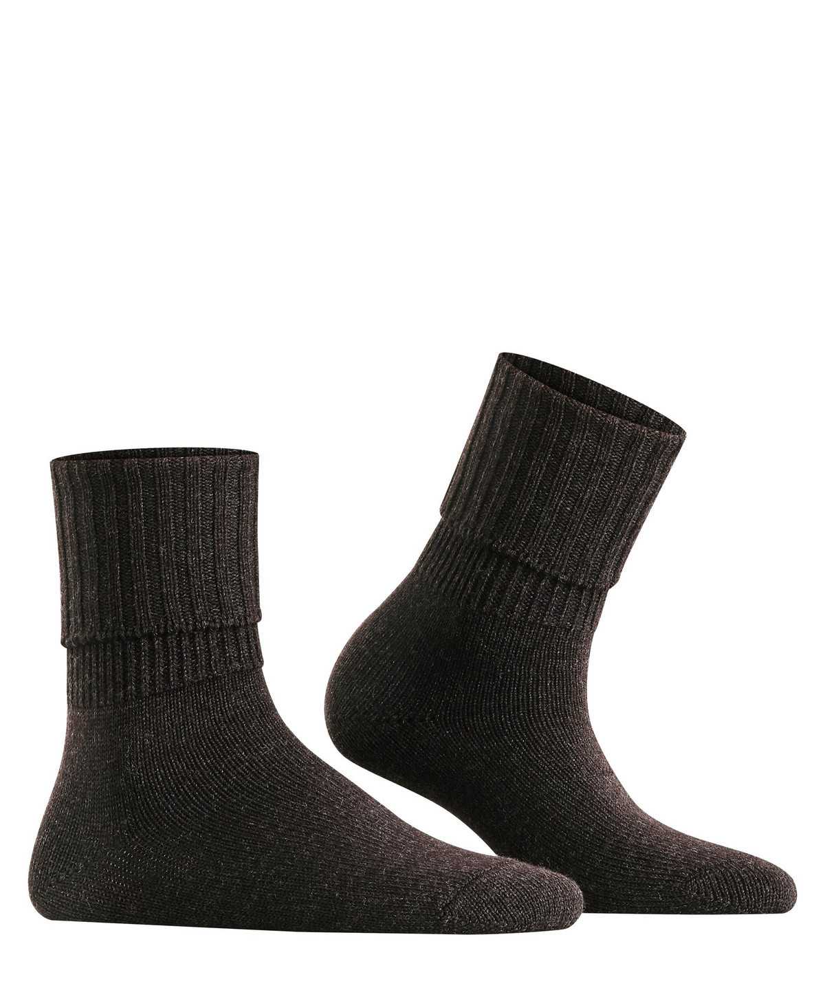 Skarpetki Falke Striggings Rib Boot socks Damskie Szare | RTBDUZ-790