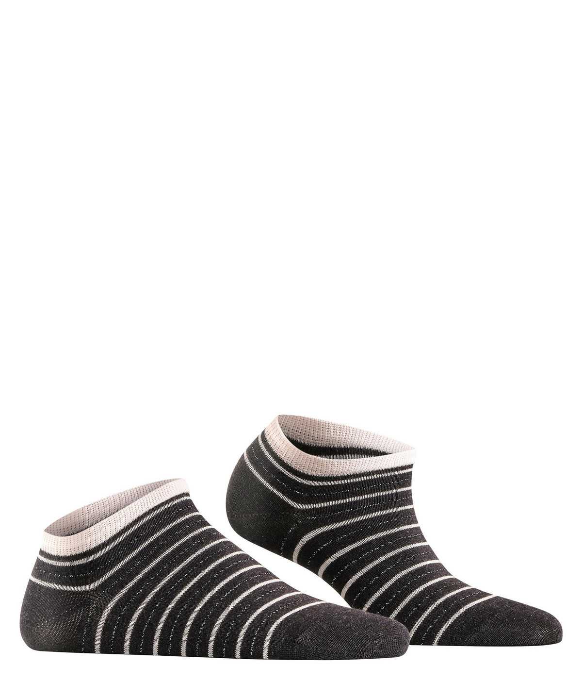 Skarpetki Falke Stripe Shimmer Sneaker Socks Damskie Szare | EBJRFO-802