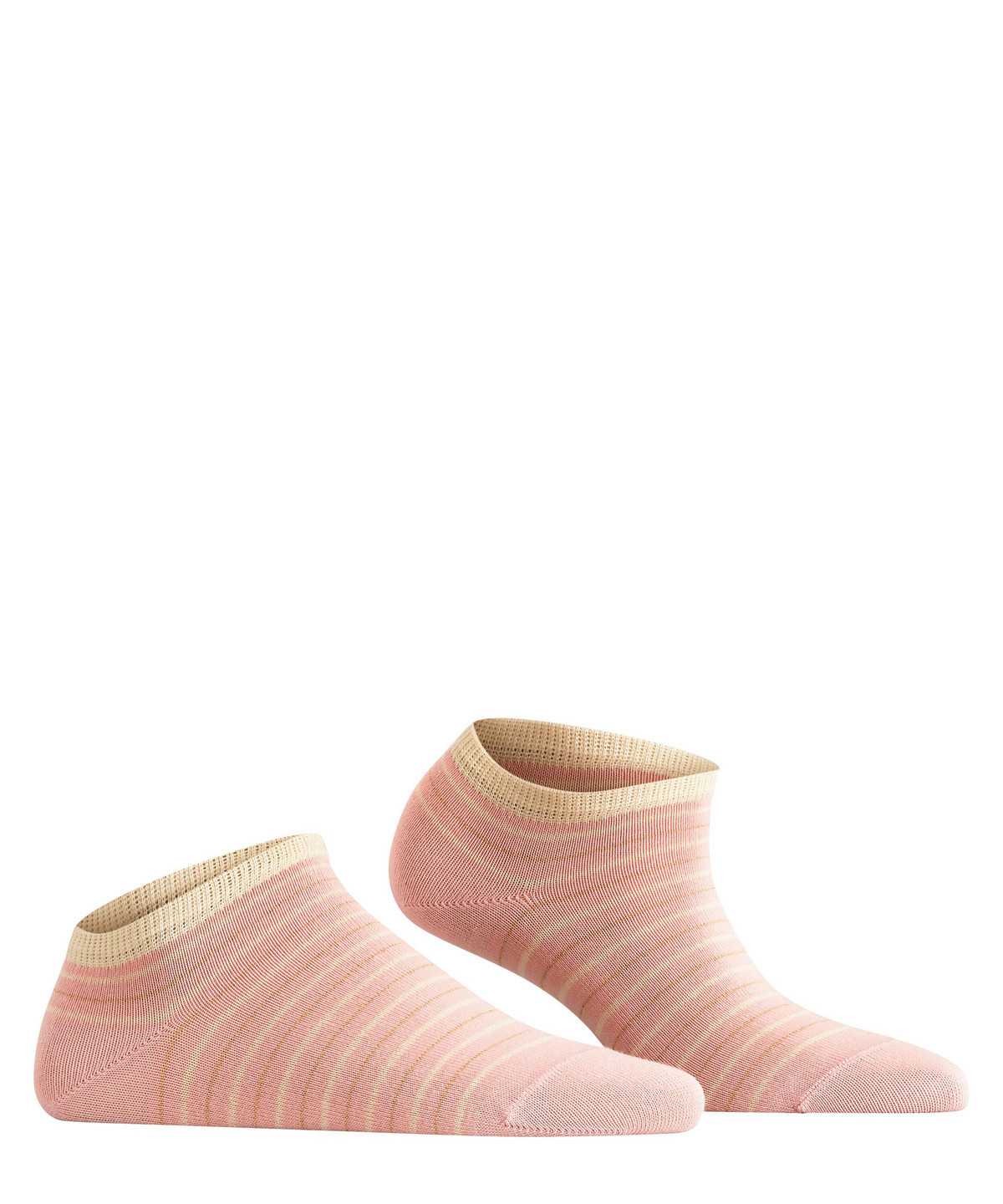 Skarpetki Falke Stripe Shimmer Sneaker Socks Damskie Różowe | JOIHYX-243