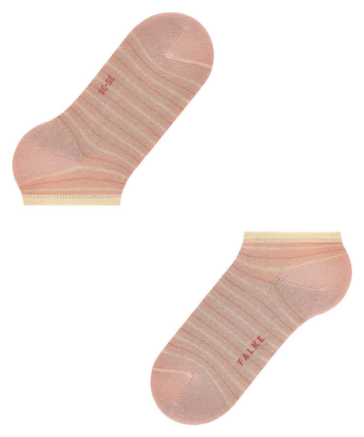 Skarpetki Falke Stripe Shimmer Sneaker Socks Damskie Różowe | JOIHYX-243