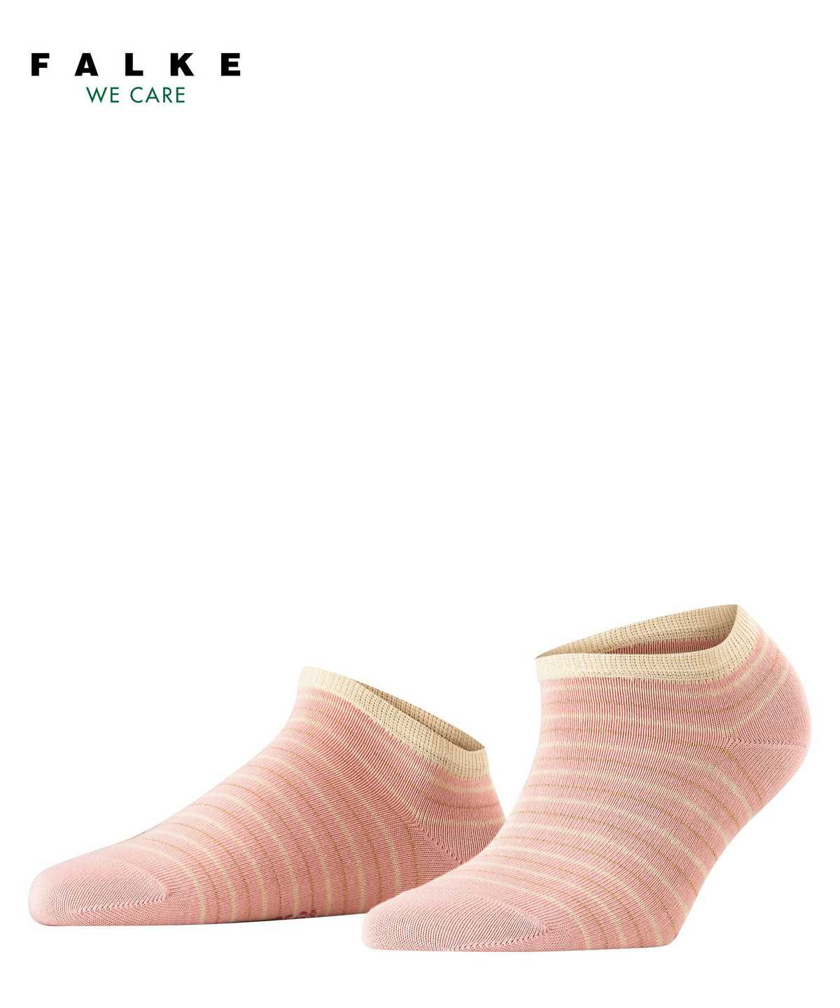 Skarpetki Falke Stripe Shimmer Sneaker Socks Damskie Różowe | JOIHYX-243