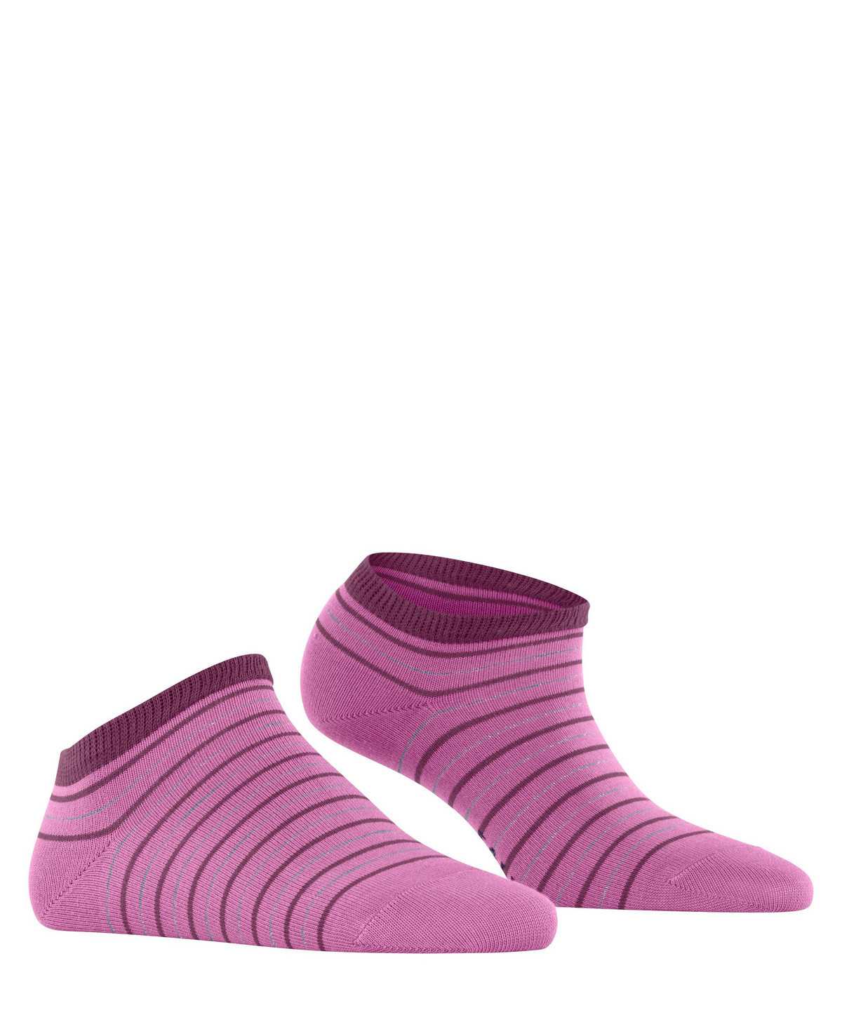 Skarpetki Falke Stripe Shimmer Sneaker Socks Damskie Czerwone | GWOUHN-570