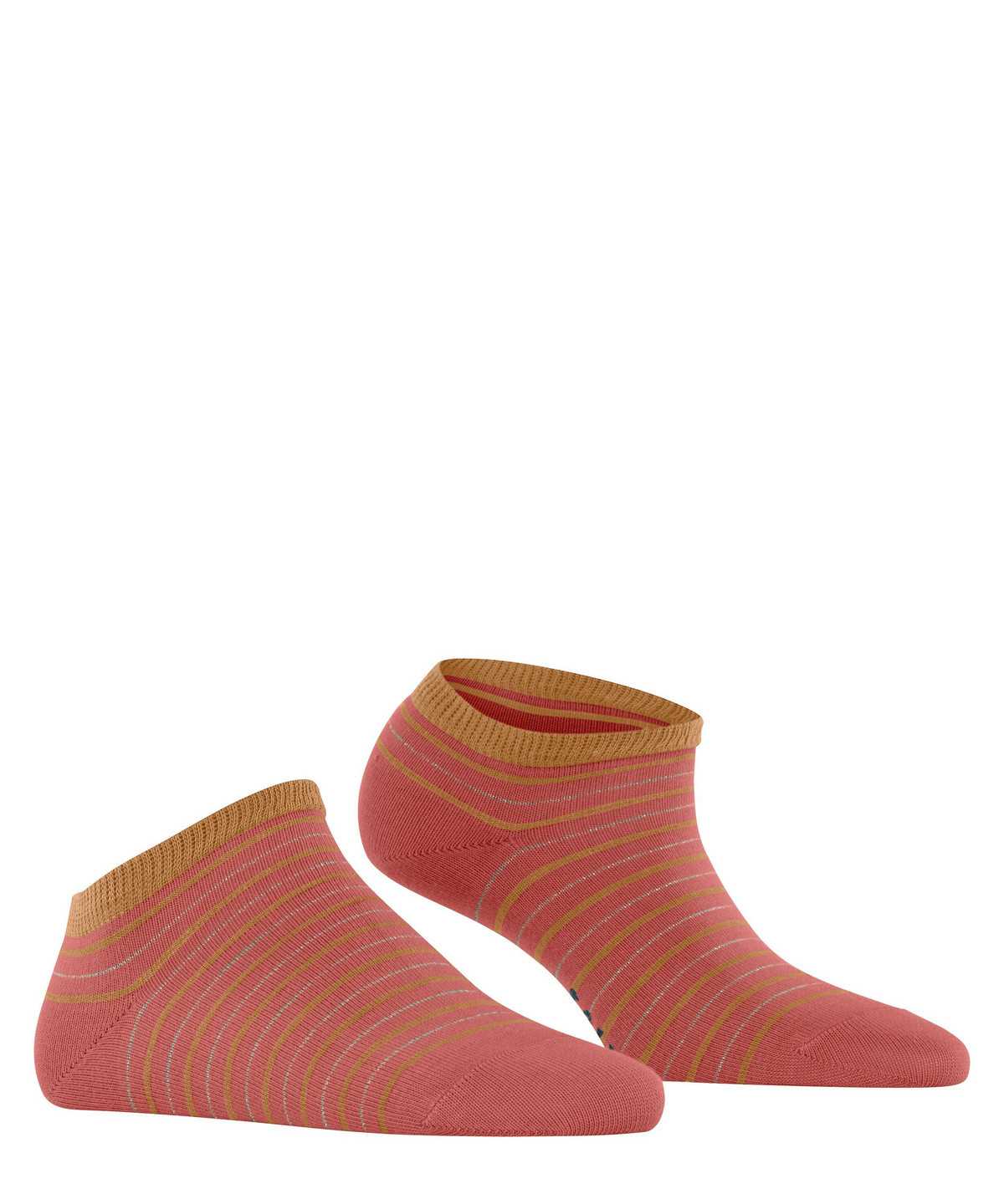 Skarpetki Falke Stripe Shimmer Sneaker Socks Damskie Czerwone | XGZYWE-253