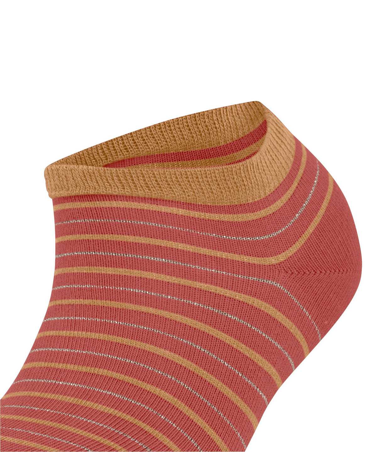 Skarpetki Falke Stripe Shimmer Sneaker Socks Damskie Czerwone | XGZYWE-253