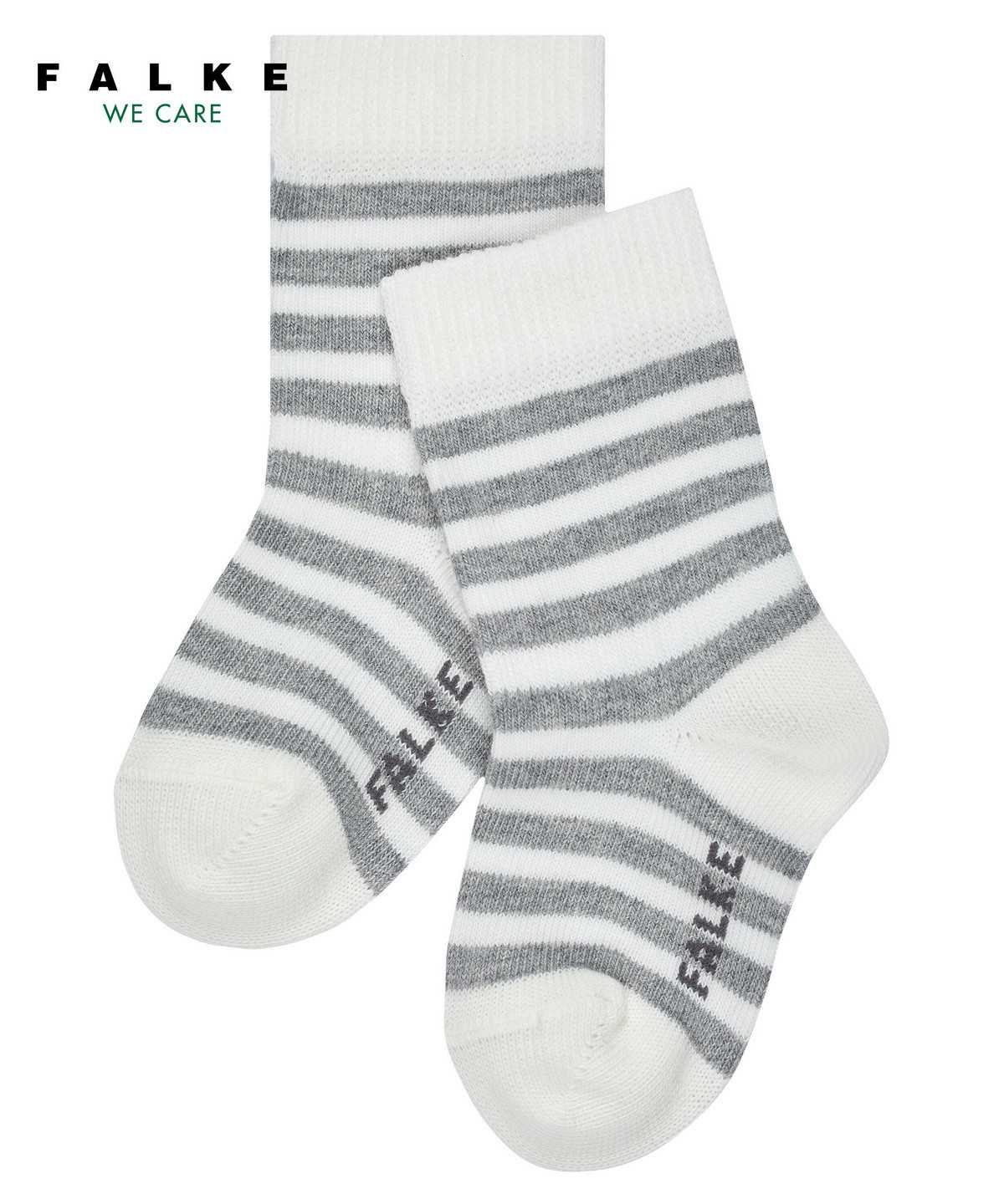 Skarpetki Falke Stripe Socks Niemowlęce Białe | FIPGYZ-948