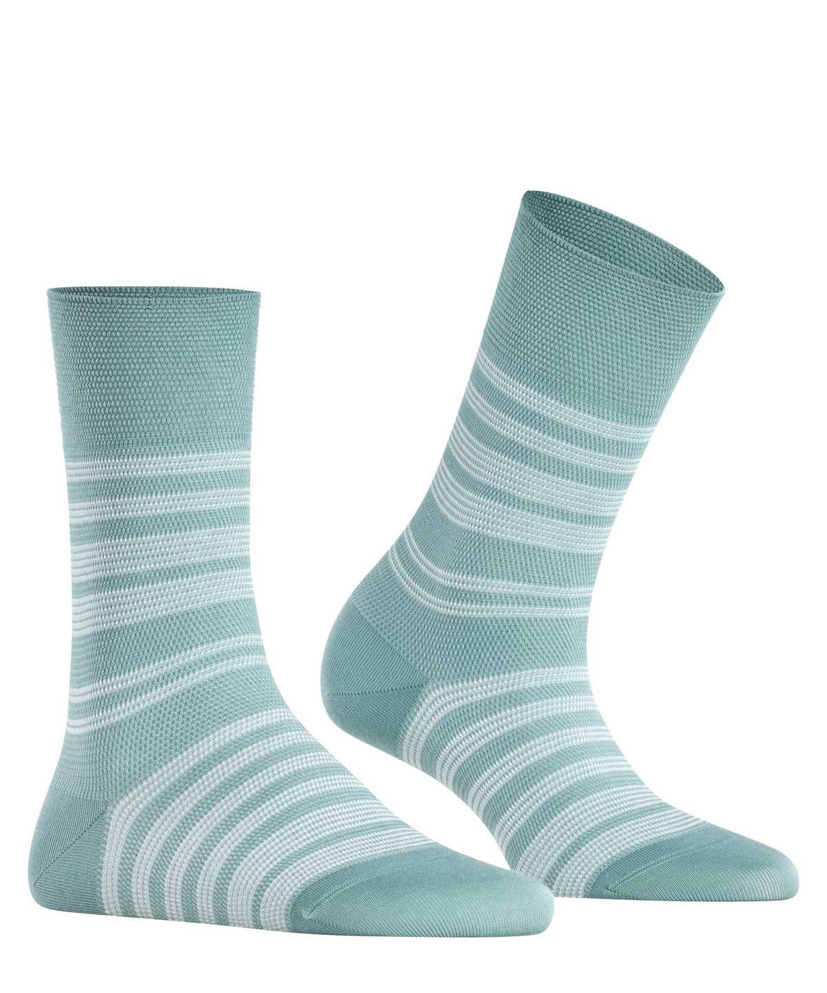 Skarpetki Falke Sunset Stripe Socks Damskie Zielone | DXZUFW-472