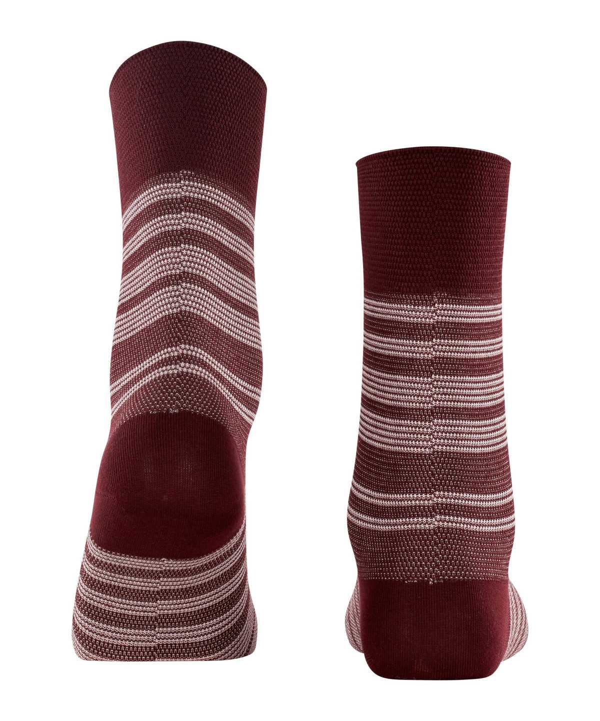 Skarpetki Falke Sunset Stripe Socks Damskie Czerwone | CXTSLR-856