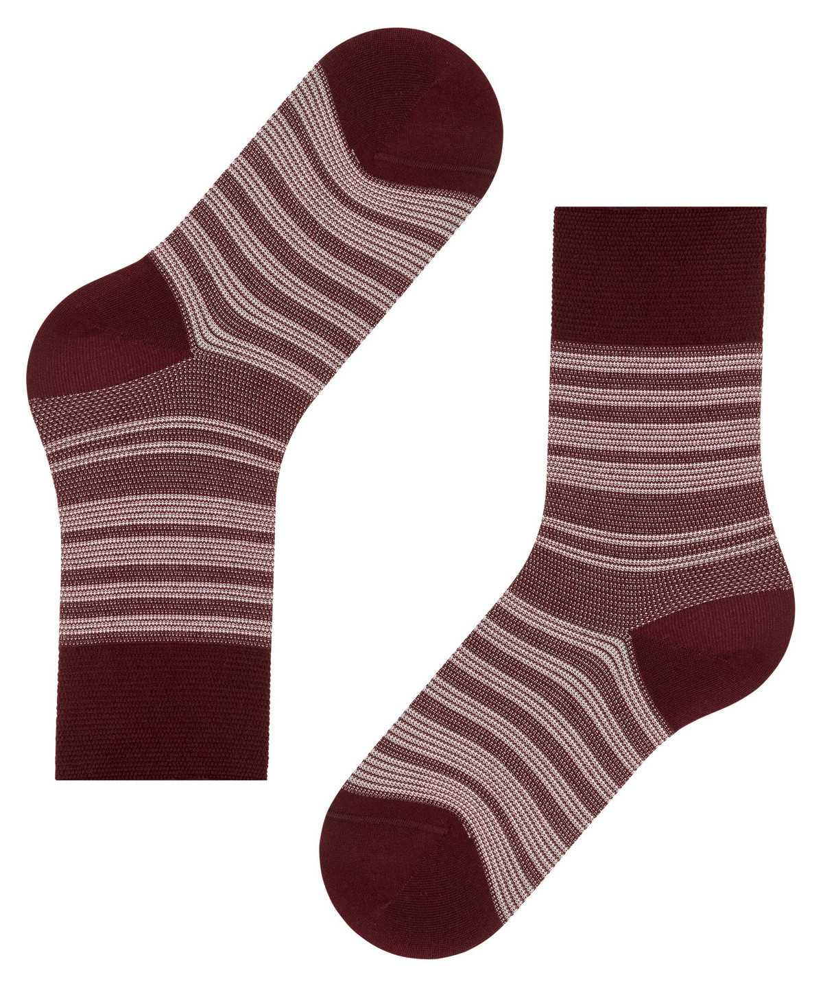 Skarpetki Falke Sunset Stripe Socks Damskie Czerwone | CXTSLR-856