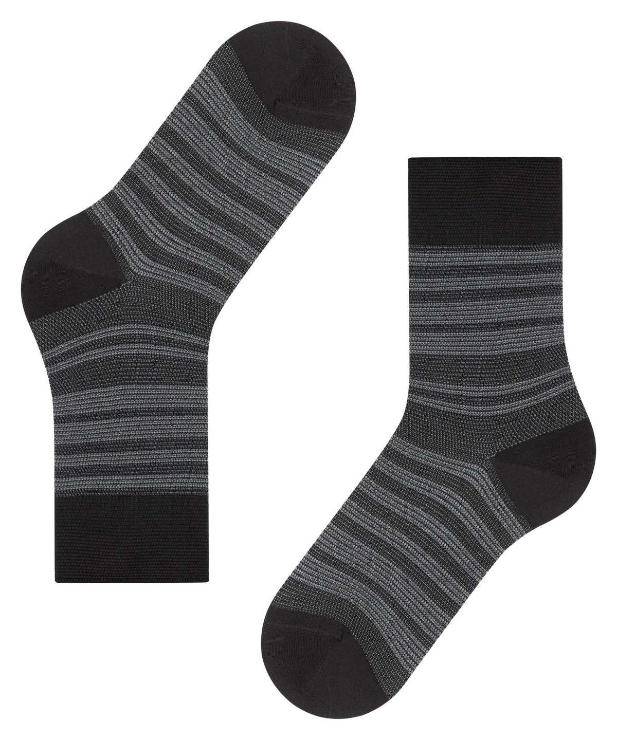 Skarpetki Falke Sunset Stripe Socks Damskie Czarne | XADBQO-091