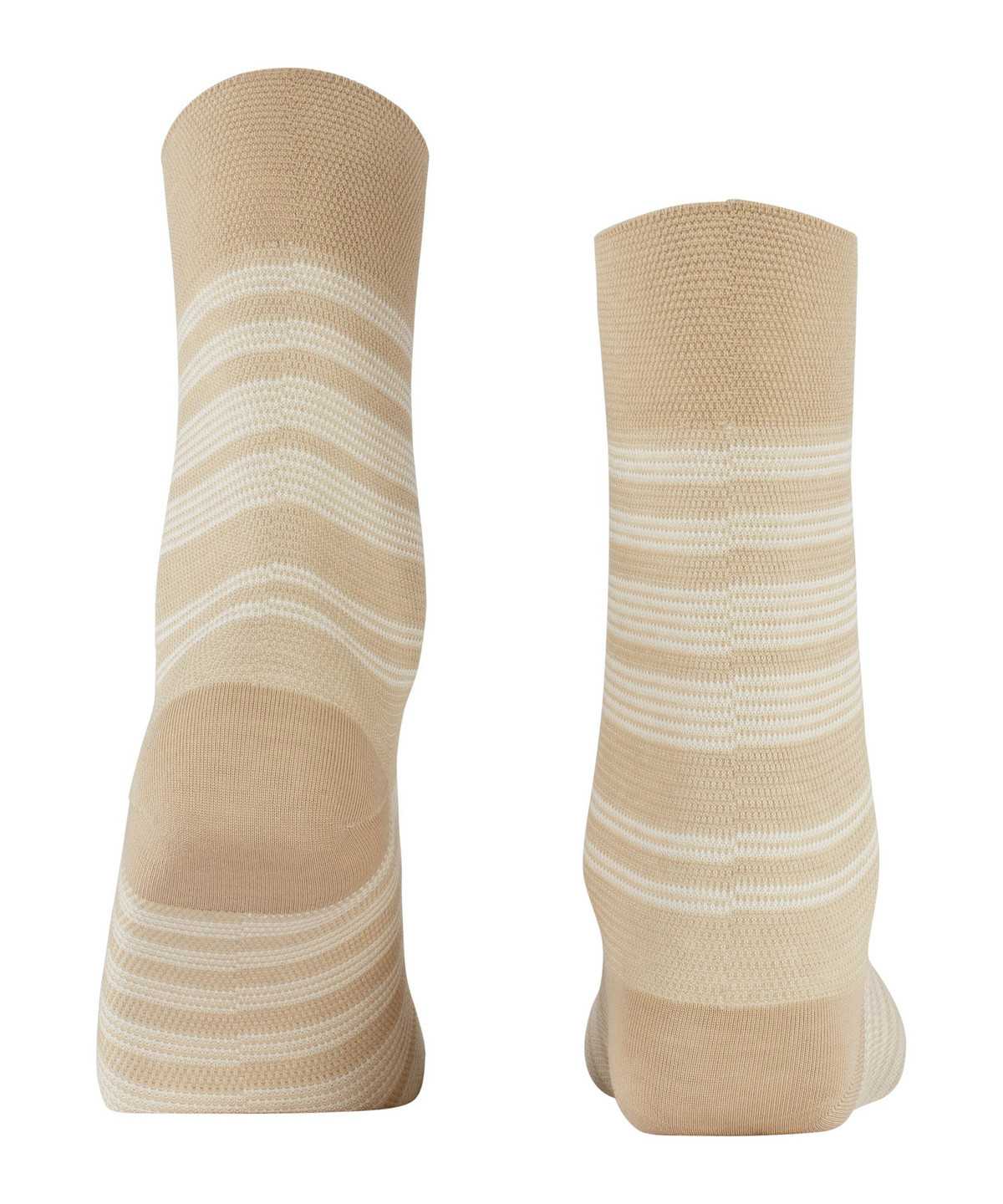 Skarpetki Falke Sunset Stripe Socks Damskie Beżowe | HKWNTO-687