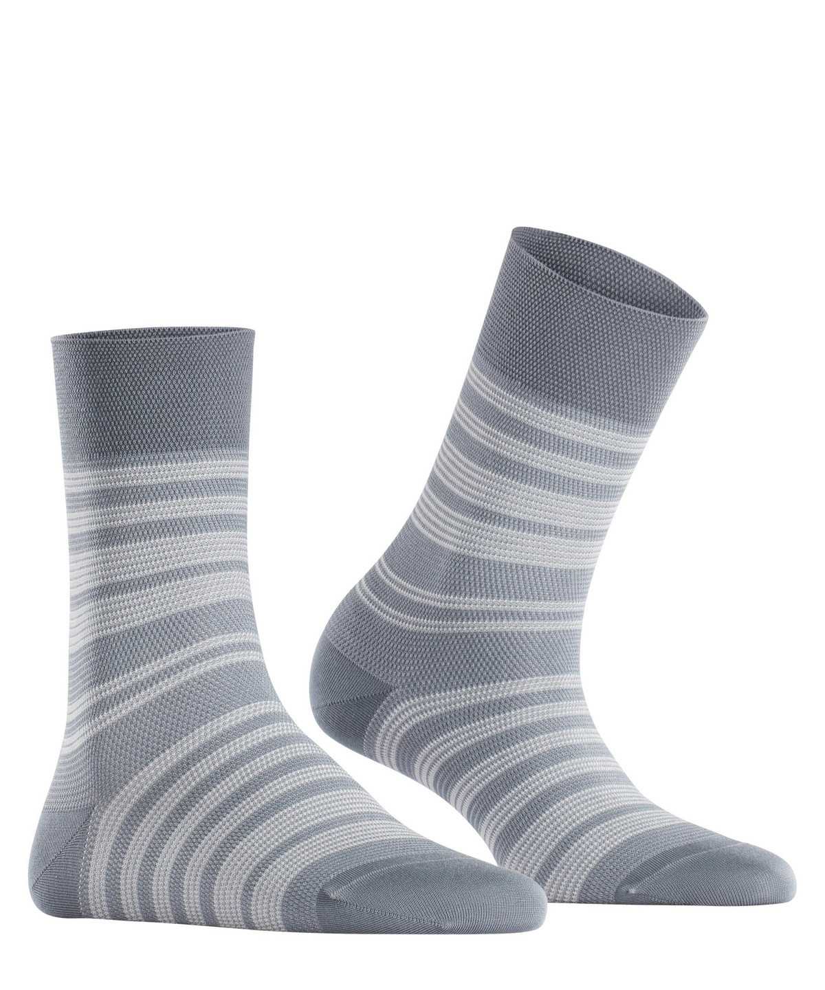 Skarpetki Falke Sunset Stripe Socks Damskie Szare | QRVTAS-629