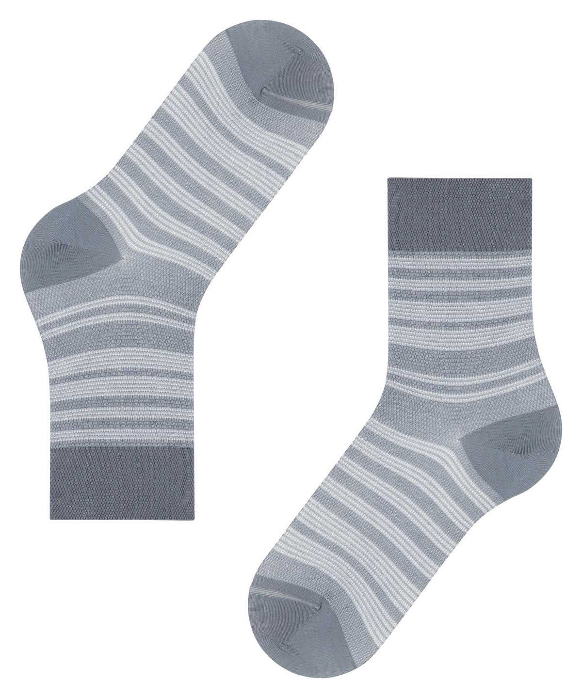 Skarpetki Falke Sunset Stripe Socks Damskie Szare | QRVTAS-629