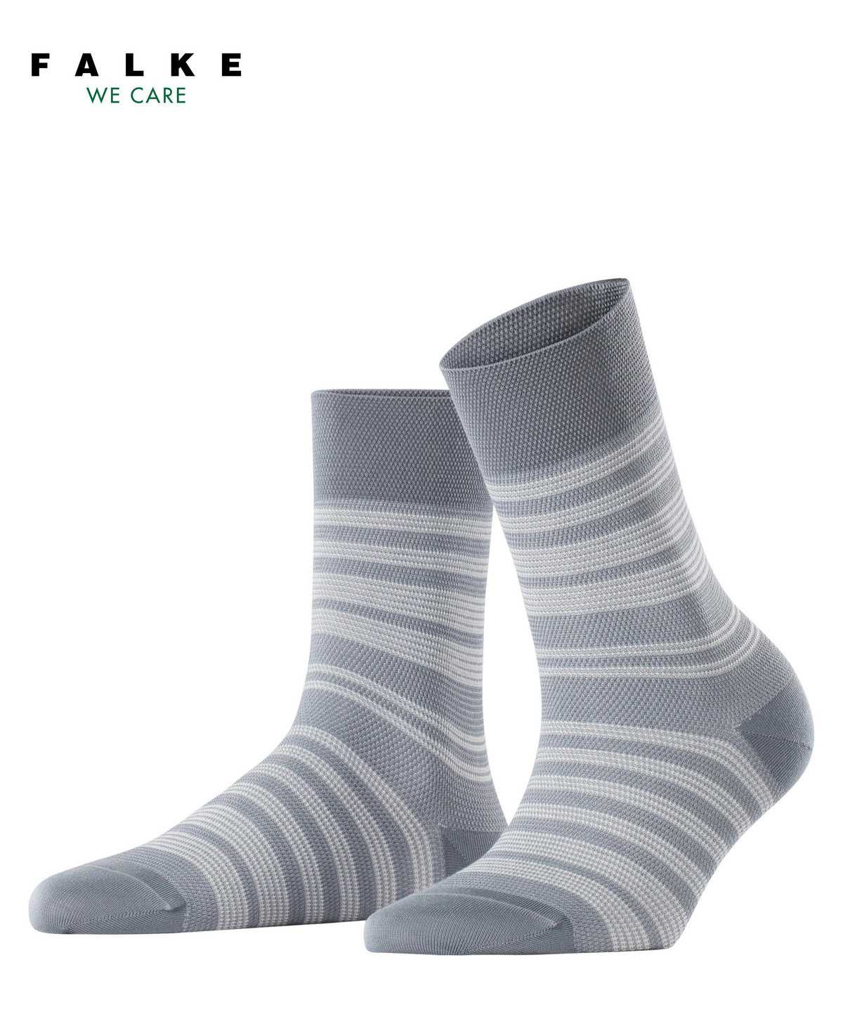 Skarpetki Falke Sunset Stripe Socks Damskie Szare | QRVTAS-629