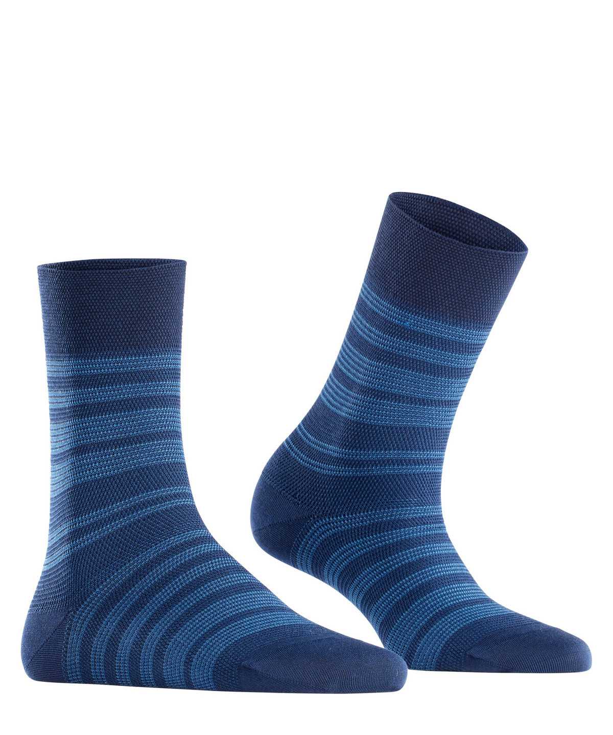 Skarpetki Falke Sunset Stripe Socks Damskie Niebieskie | YGDAXF-932