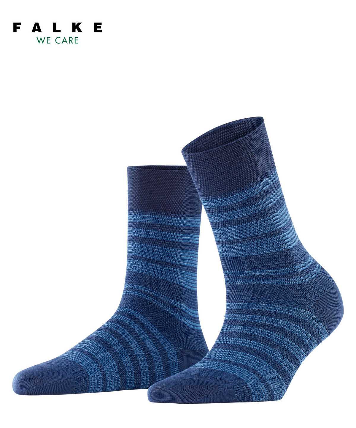 Skarpetki Falke Sunset Stripe Socks Damskie Niebieskie | YGDAXF-932