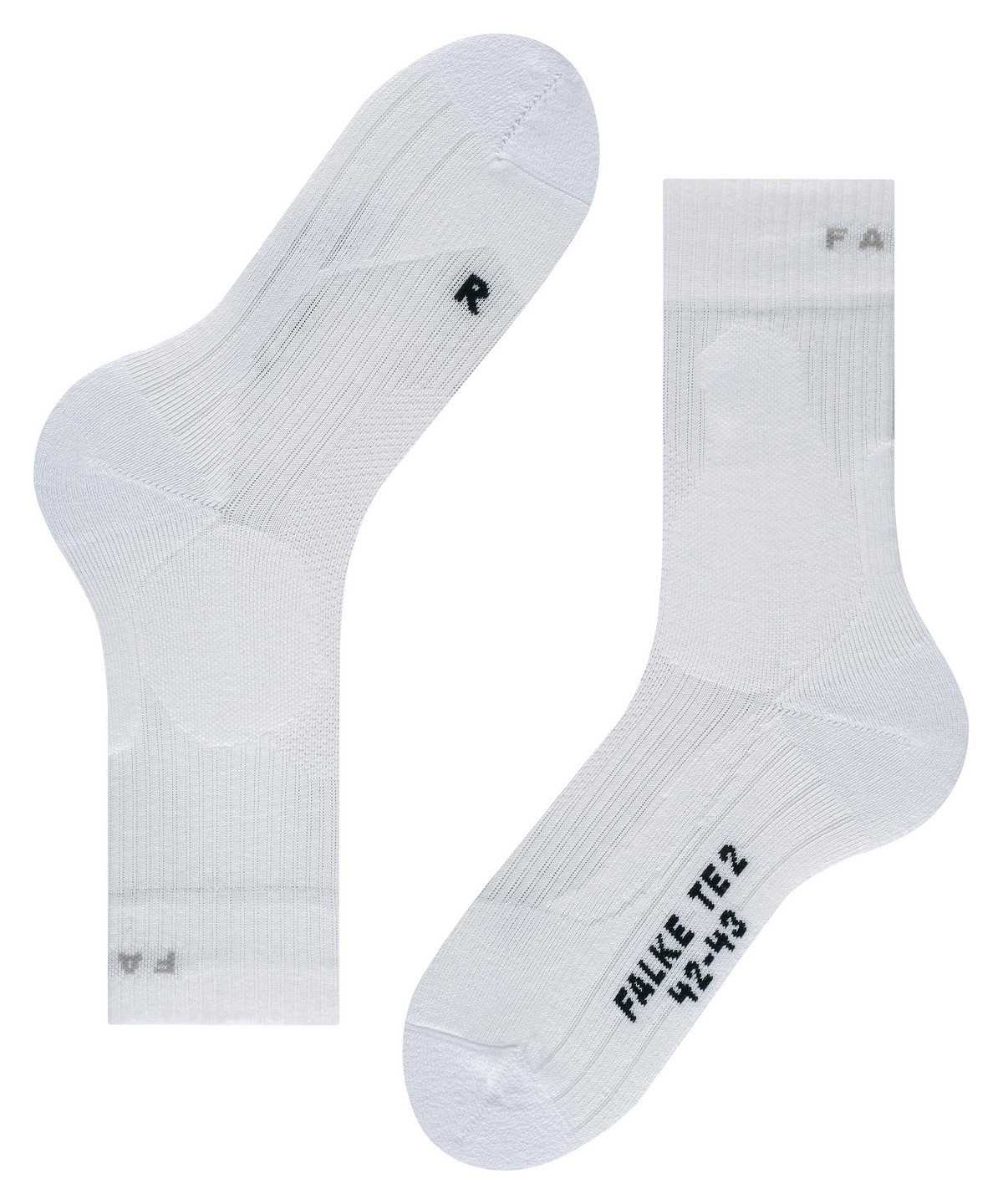 Skarpetki Falke TE2 Tennis Socks Męskie Białe | GOZEWY-305