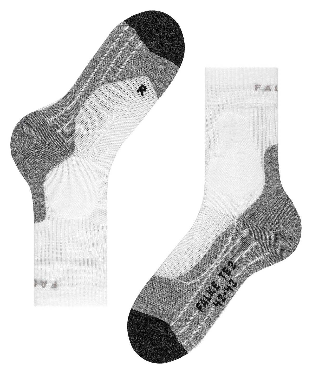 Skarpetki Falke TE2 Tennis Socks Męskie Białe | MHURDS-176