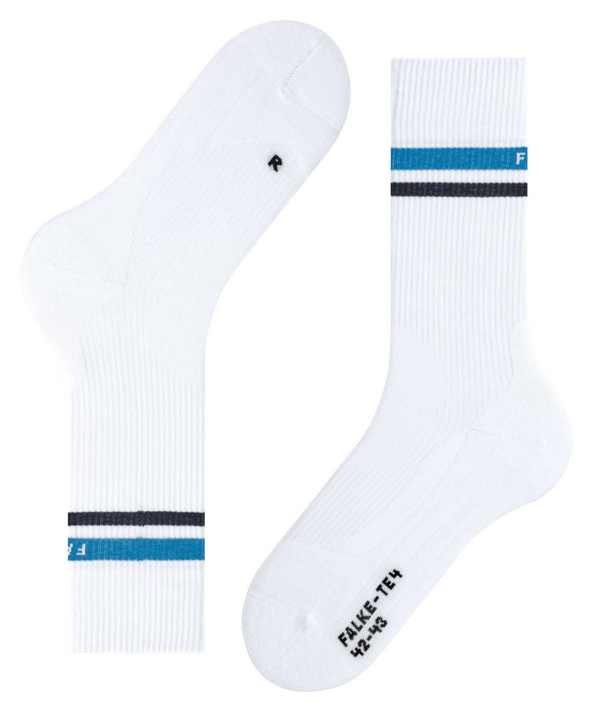 Skarpetki Falke TE4 Classic Tennis Socks Męskie Białe | OADMEW-518