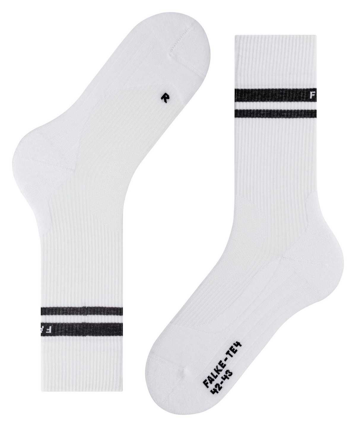 Skarpetki Falke TE4 Classic Tennis Socks Męskie Białe | HJZRPV-120