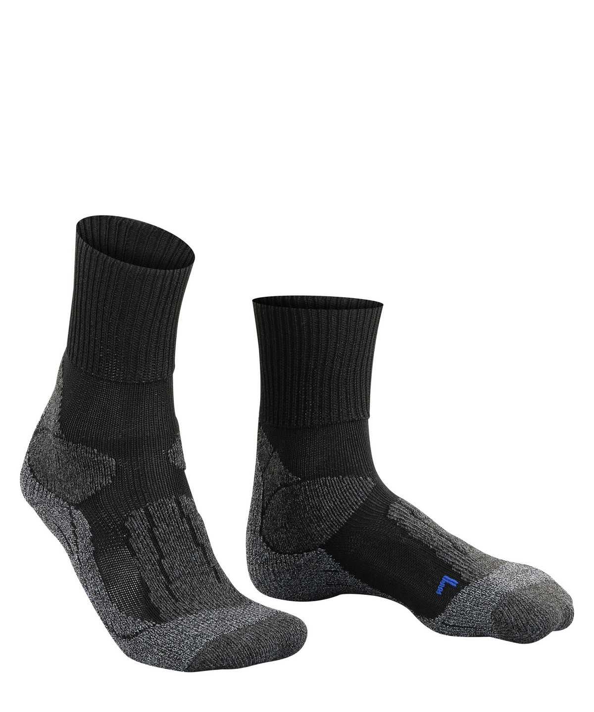 Skarpetki Falke TK1 Adventure Cool Trekking Socks Męskie Czarne | QEJTKZ-309