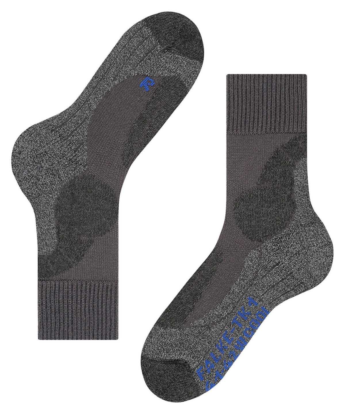 Skarpetki Falke TK1 Adventure Cool Trekking Socks Męskie Szare | NEPQRY-876