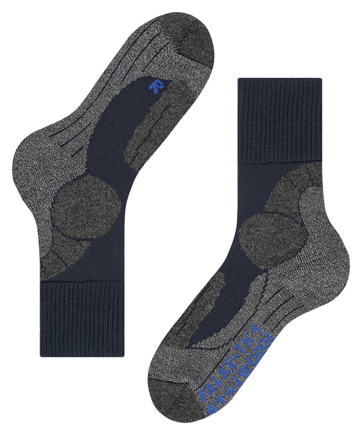 Skarpetki Falke TK1 Adventure Cool Trekking Socks Męskie Niebieskie | IGNUPT-982