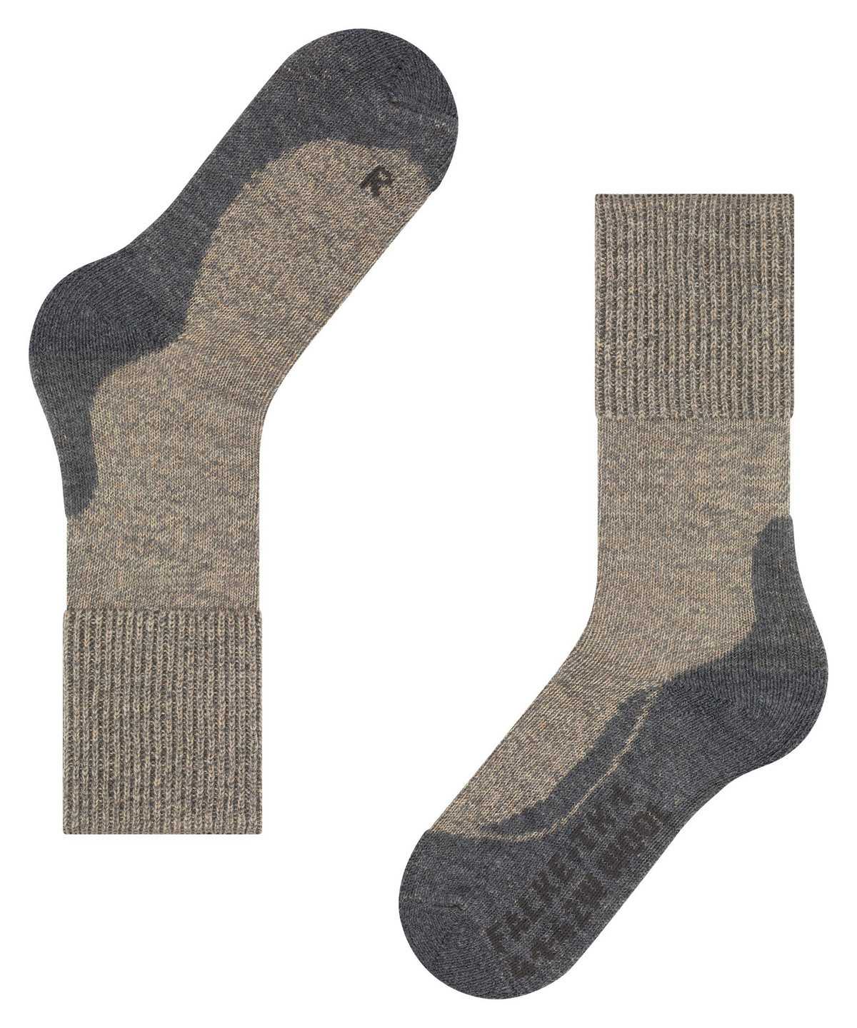 Skarpetki Falke TK1 Adventure Wool Trekking Socks Męskie Beżowe | JNFOQT-820