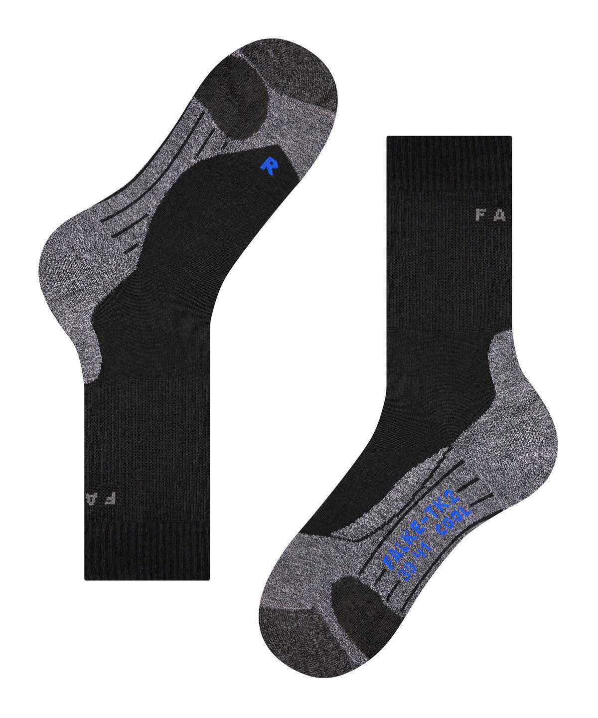 Skarpetki Falke TK2 Explore Cool Trekking Socks Męskie Czarne | YJTAVP-986