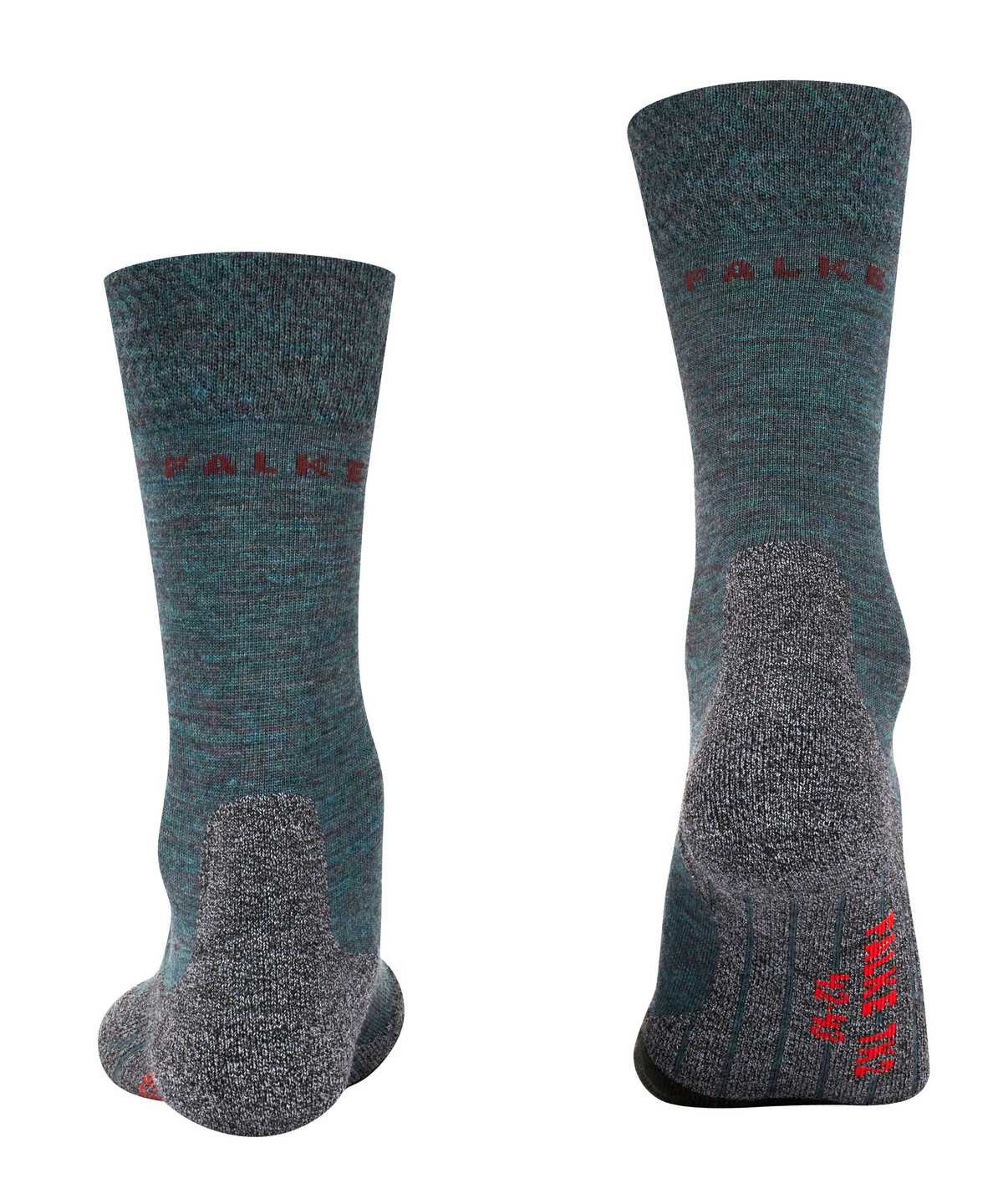 Skarpetki Falke TK2 Explore Melange Trekking Socks Męskie Zielone | FVLBWQ-481