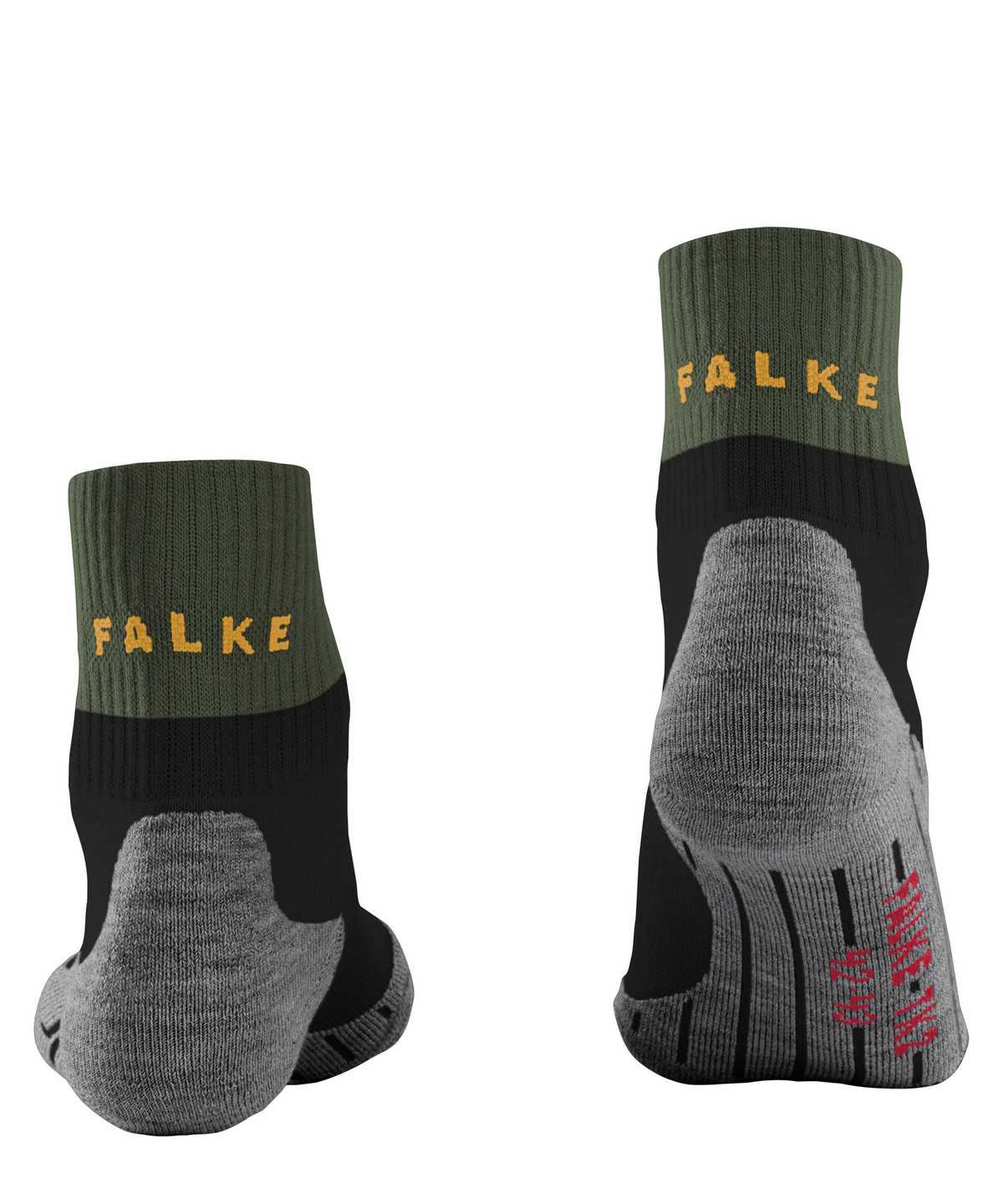 Skarpetki Falke TK2 Explore Short Trekking Short sock Męskie Czarne | ZPRWUB-172