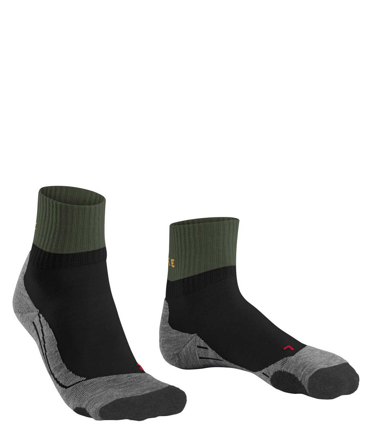 Skarpetki Falke TK2 Explore Short Trekking Short sock Męskie Czarne | ZPRWUB-172