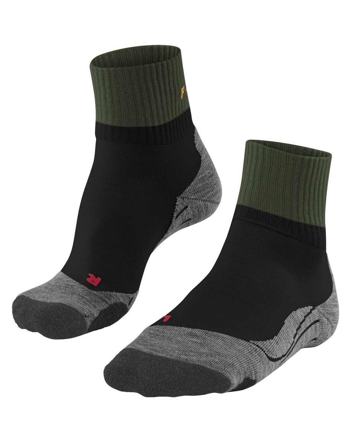 Skarpetki Falke TK2 Explore Short Trekking Short sock Męskie Czarne | ZPRWUB-172