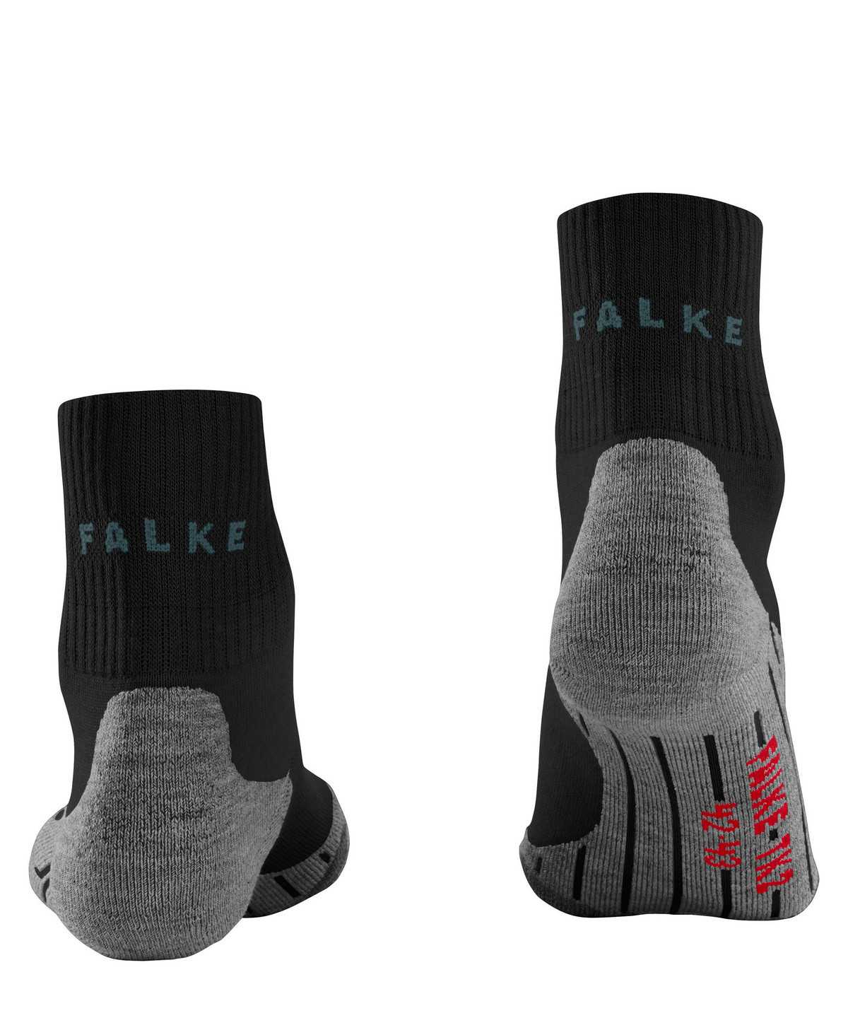 Skarpetki Falke TK2 Explore Short Trekking Short sock Męskie Czarne | HRWSIQ-346