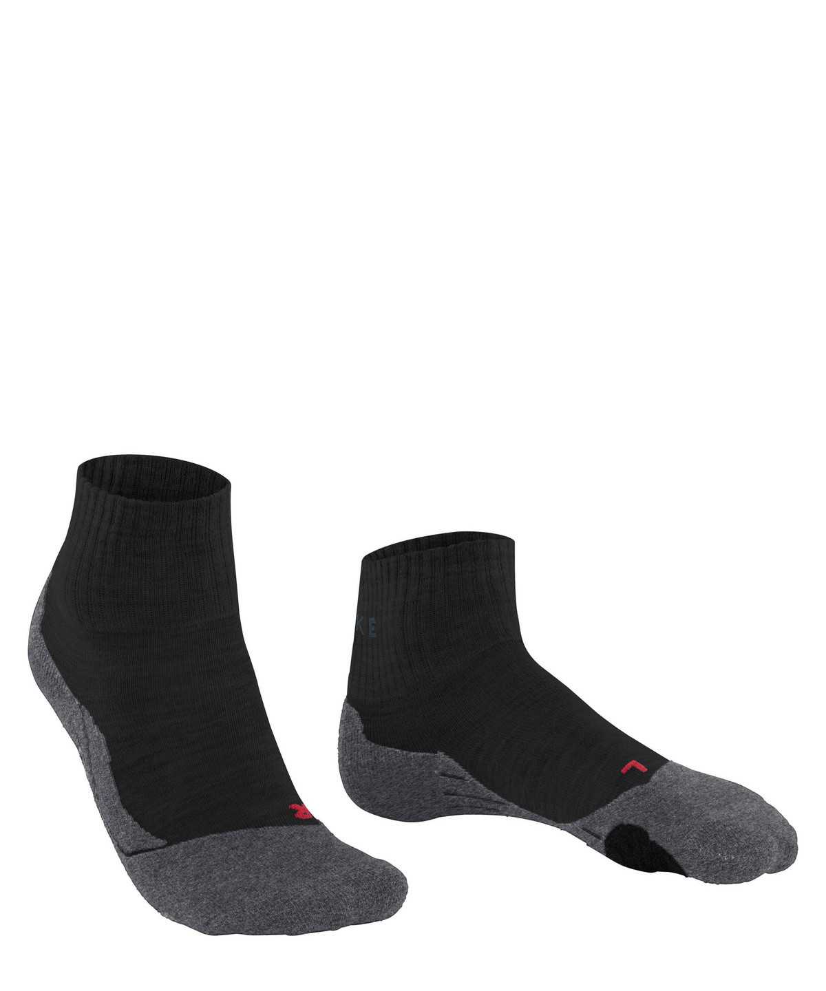 Skarpetki Falke TK2 Explore Short Trekking Short sock Męskie Czarne | HRWSIQ-346