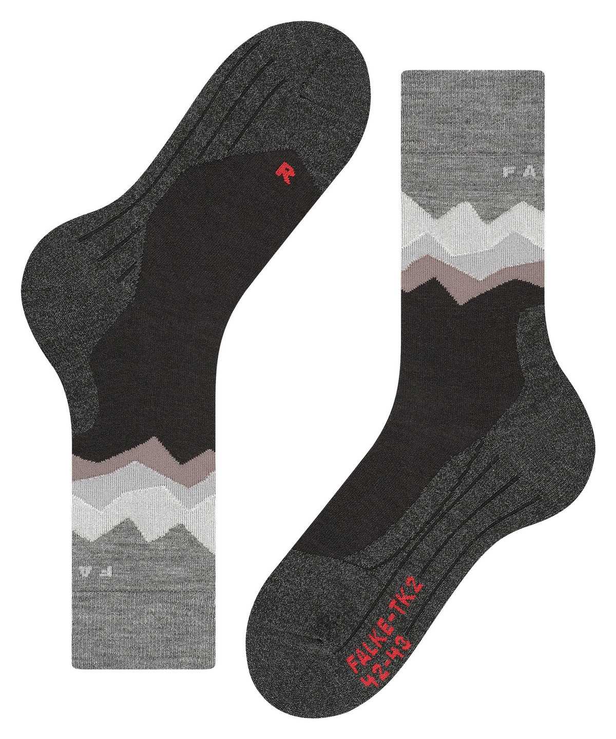 Skarpetki Falke TK2 Explore Trekking Socks Męskie Czarne | CBONZL-087