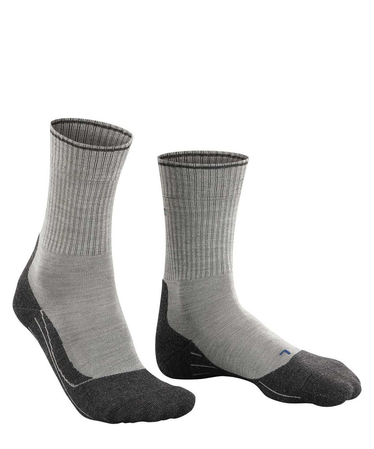 Skarpetki Falke TK2 Explore Wool Silk Trekking Socks Męskie Szare | QUSDLX-049