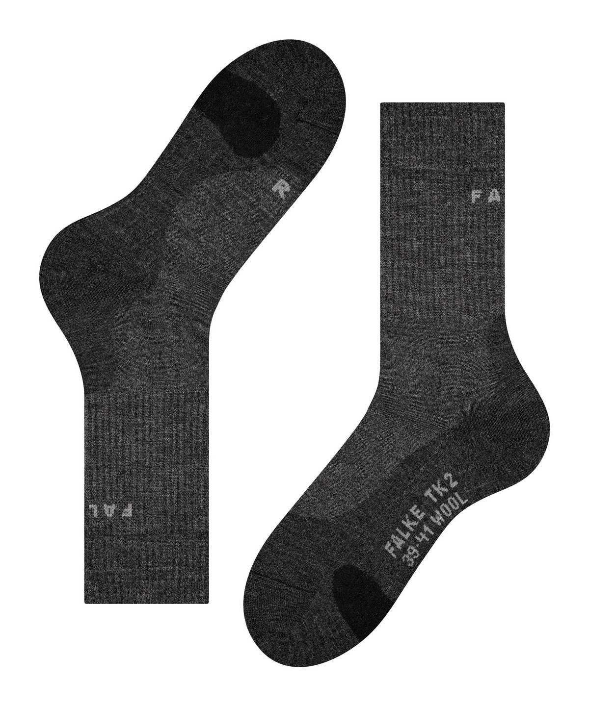 Skarpetki Falke TK2 Explore Wool Trekking Socks Męskie Szare | ARYOLS-142