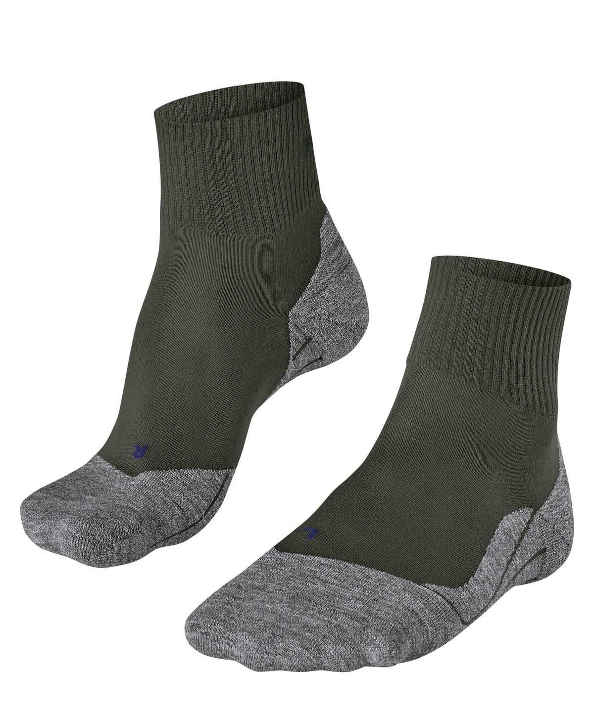 Skarpetki Falke TK5 Wander Cool Short Trekking Short sock Męskie Zielone | QPBSDE-820