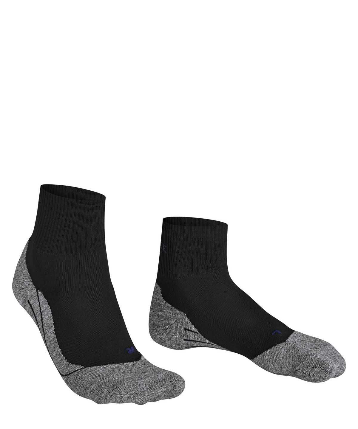 Skarpetki Falke TK5 Wander Cool Short Trekking Short sock Męskie Czarne | HPEATZ-986