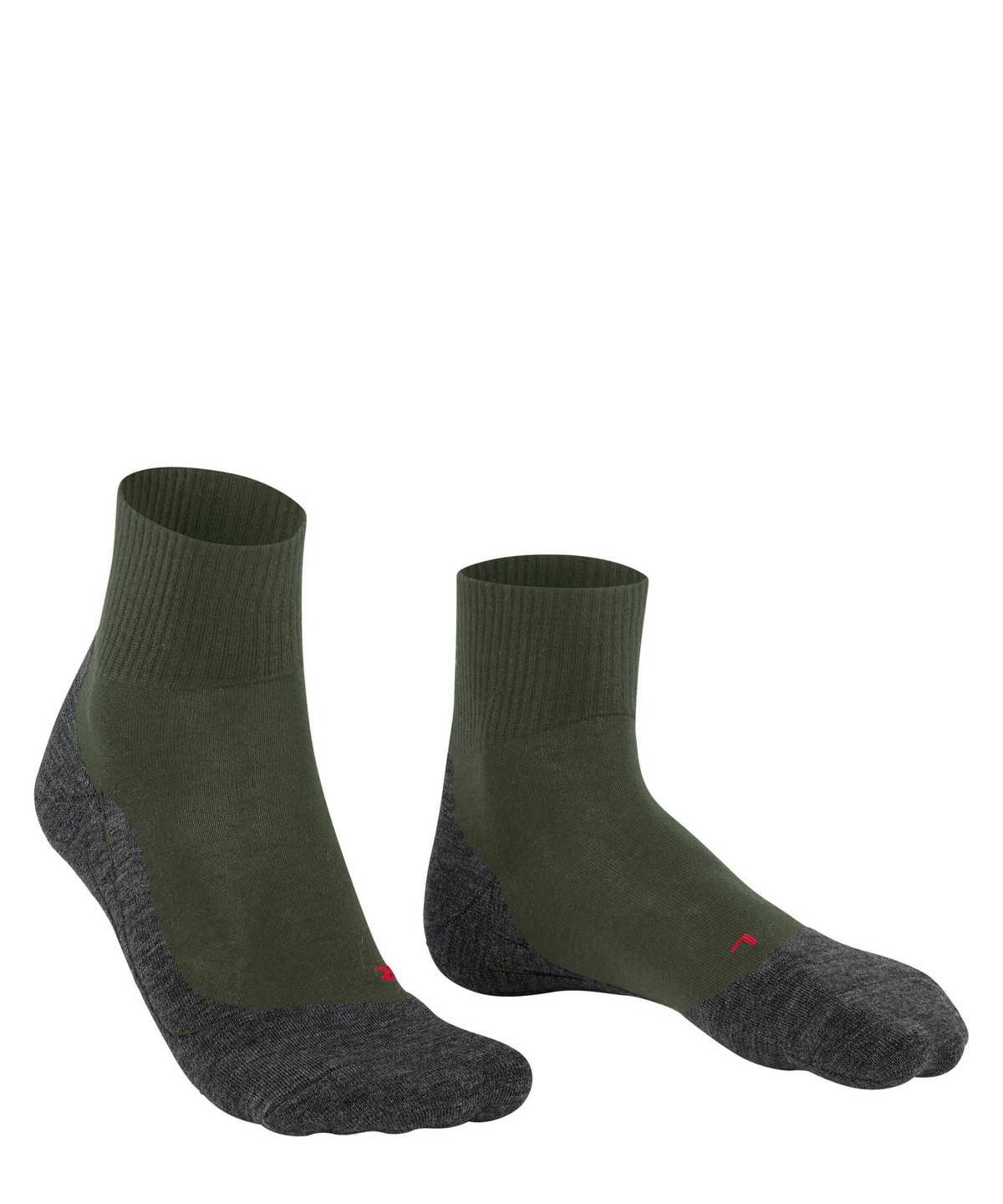 Skarpetki Falke TK5 Wander Wool Short Trekking Short sock Męskie Zielone | TLVECX-620