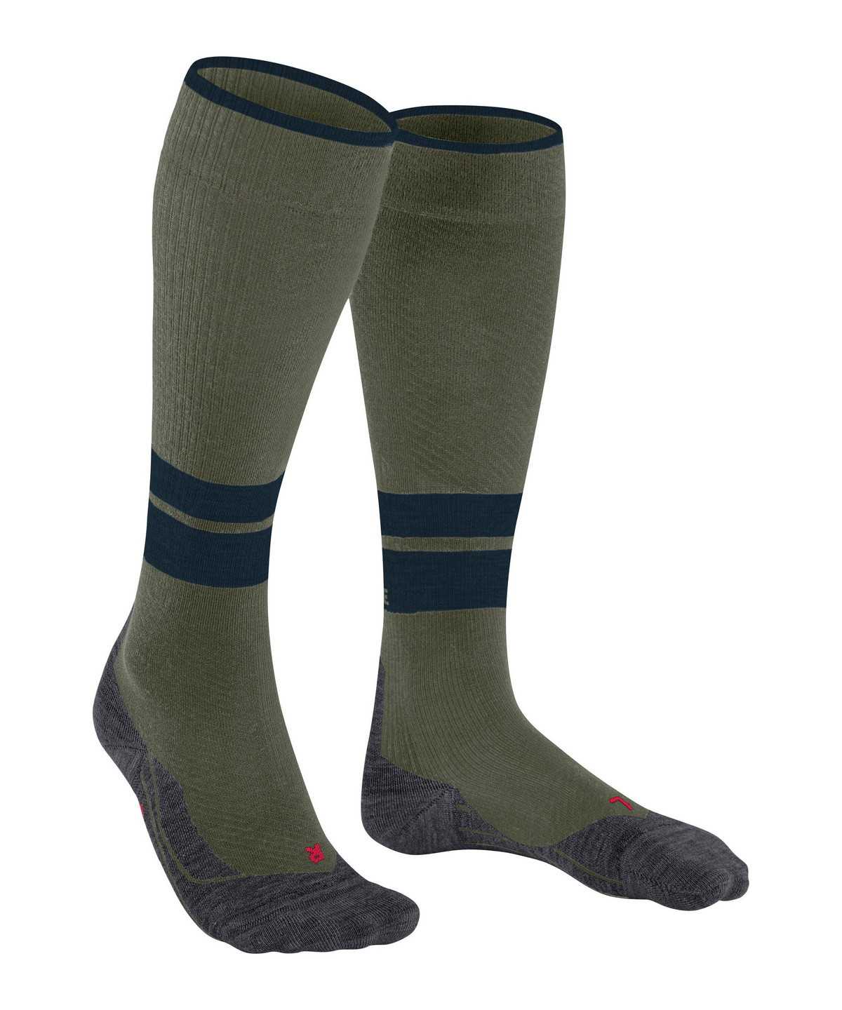 Skarpetki Falke TK Compression Energy Trekking Knee-high Socks Męskie Zielone | JPQKYE-862