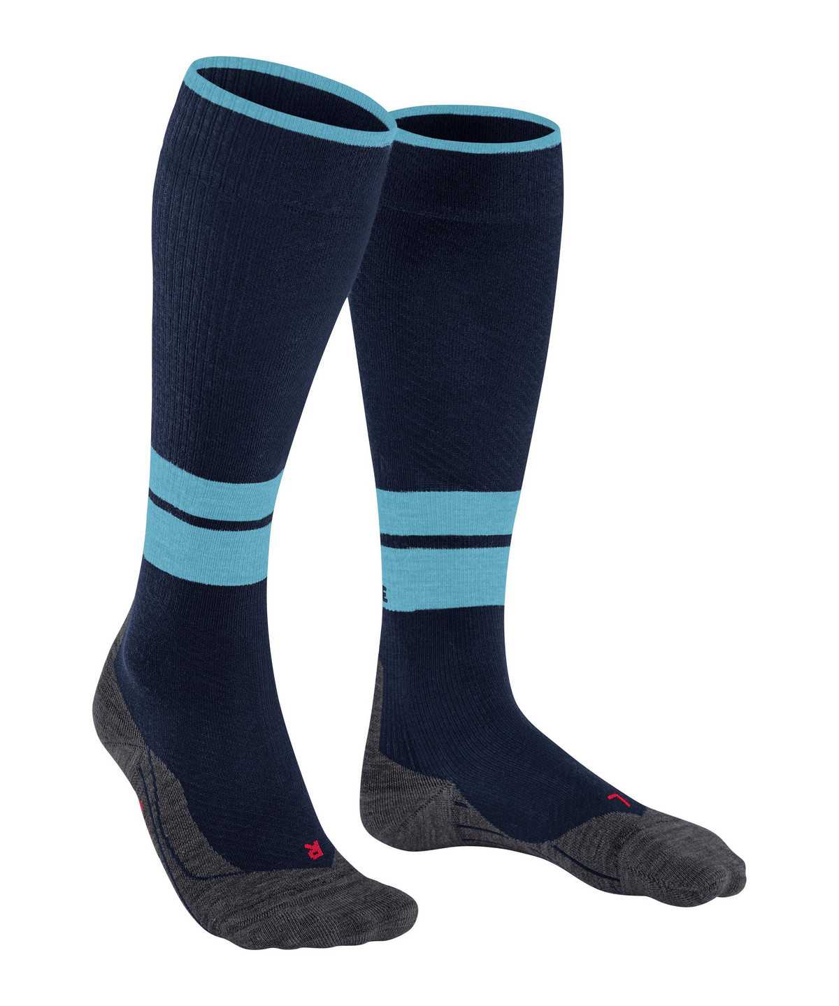 Skarpetki Falke TK Compression Energy Trekking Knee-high Socks Męskie Niebieskie | PJASOT-140